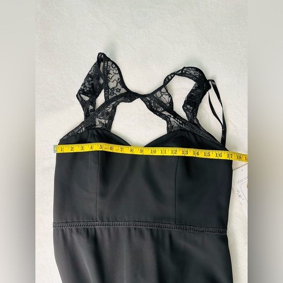 Hayley Paige Occasions Formal Black Halter Maxi Gown Size 12 - Picture 7 of 12